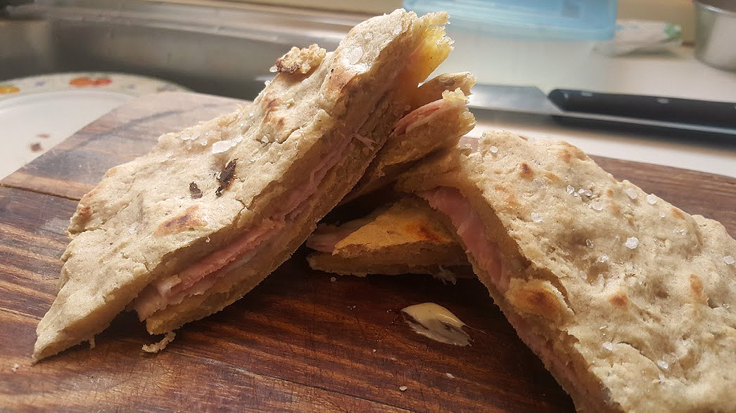 Focaccia integrale senza lievito