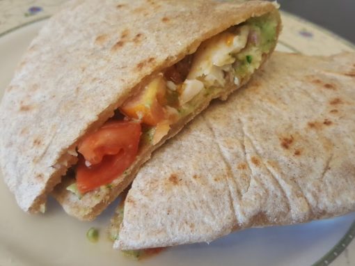 Piadina integrale con platessa