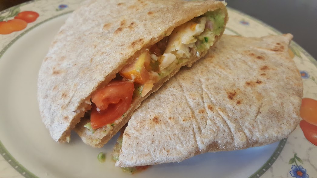 Piadina integrale con platessa