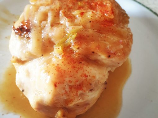 Pollo al limone laccato al miele