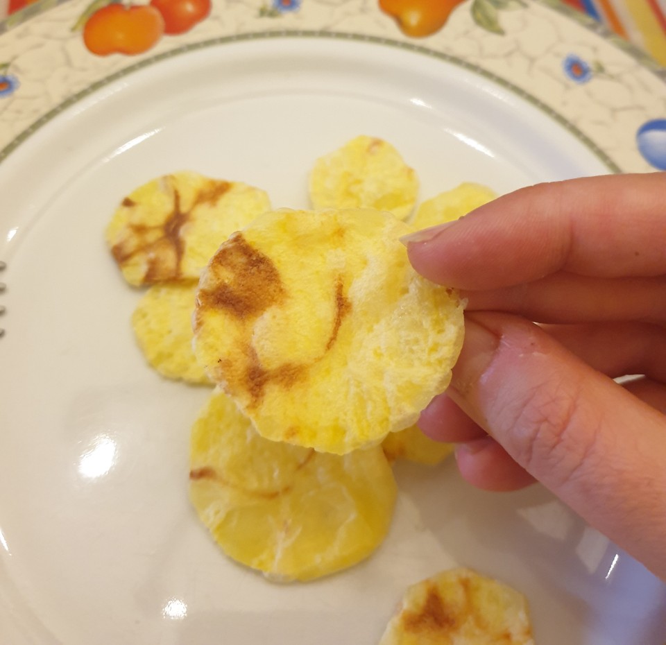 Chips di patate al microonde
